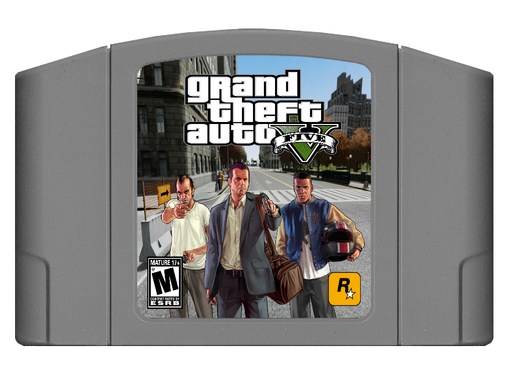 Grand Theft Auto V N64 box cover