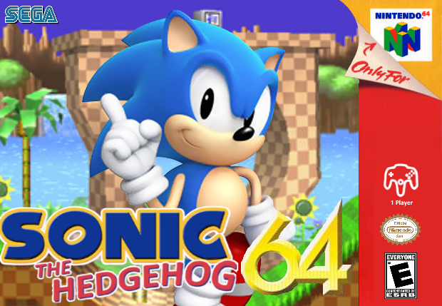 Sonic The Hedgehog 64 box cover
