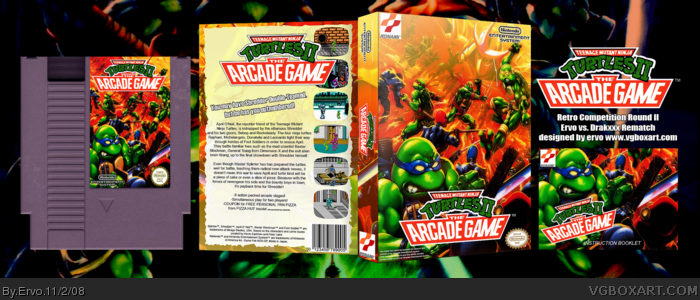 Teenage Mutant Ninja Turtles 2: The Arcade Game box art cover