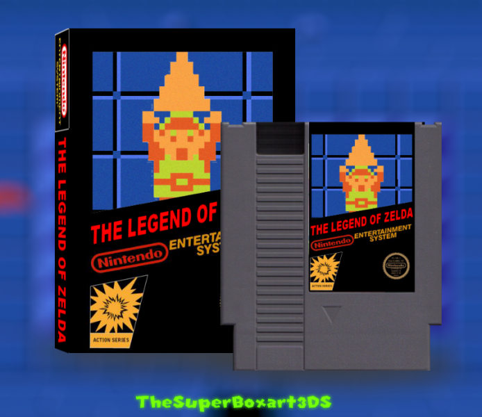 The Legend of Zelda NES Box Art Cover by TheSuperBoxart3DS