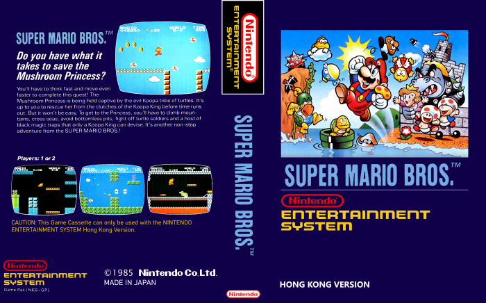 Super Mario Bros (South Korean Release) box art cover
