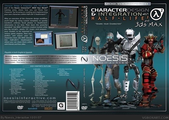 Noesis Interactive-Character Design with 3DS MAX box art cover