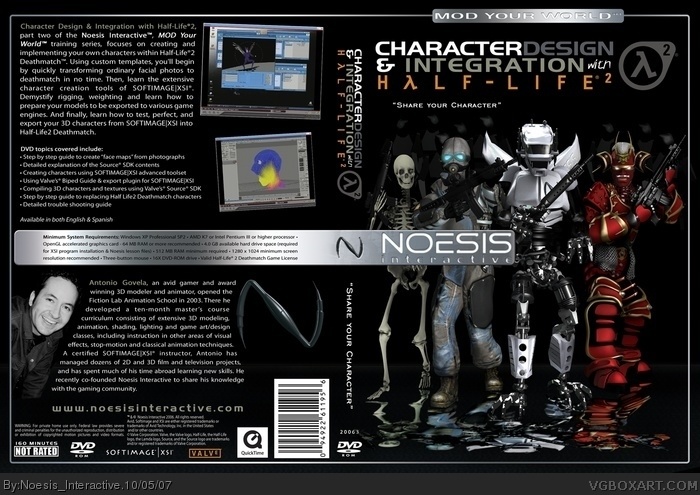 Half - Life 2 Character Design and Integration XSI box art cover
