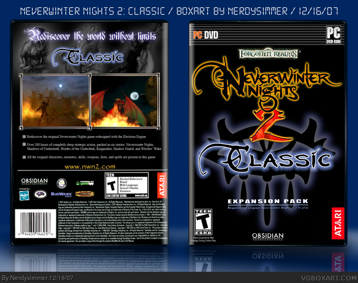 Neverwinter Nights 2: Classic box art cover