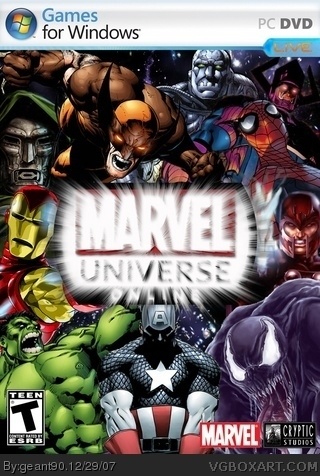 Marvel Universe Online box art cover