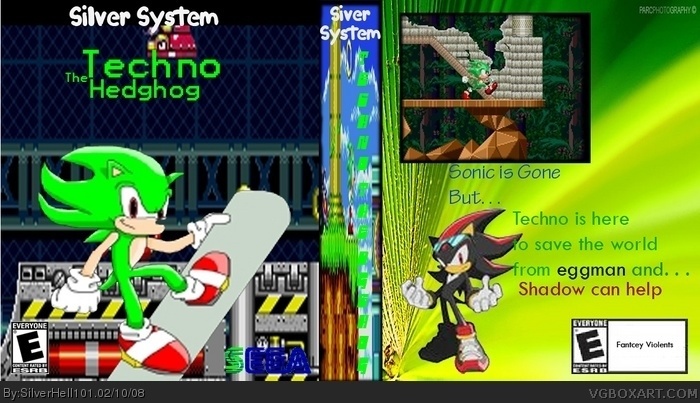 Techno the Hedgehog(Silver System) box art cover