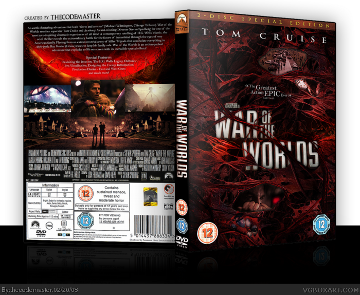 War of the Worlds (DVD) box art cover