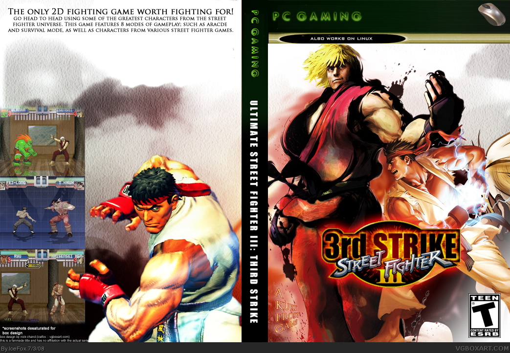 Viewing Full Size Street Fighter Iii Third Strike Box Cover