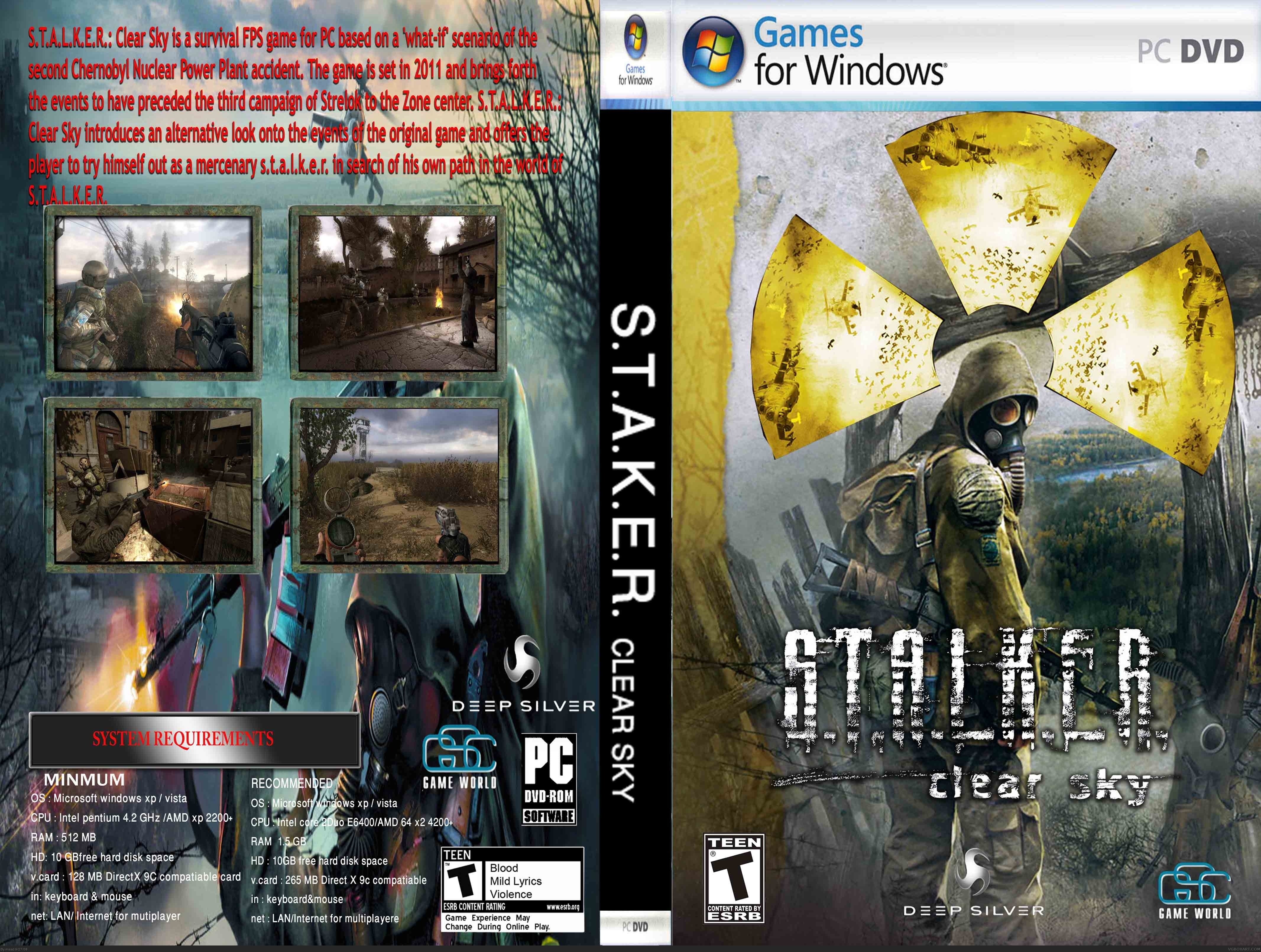 S.T.A.L.K.E.R. : Clear Sky box cover