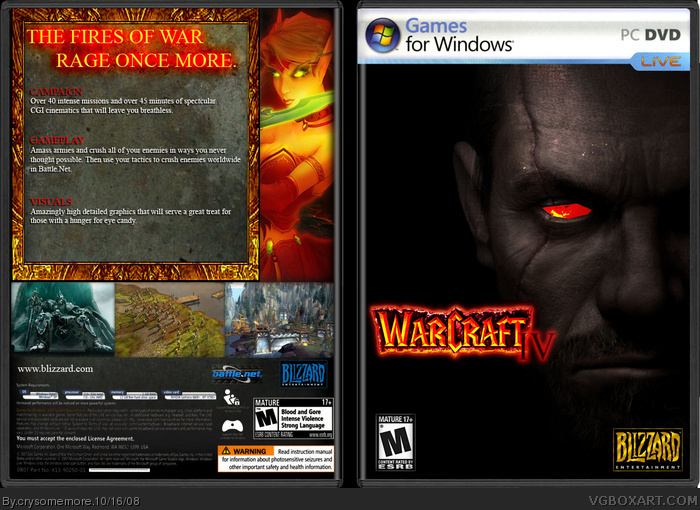 WarCraft IV box art cover