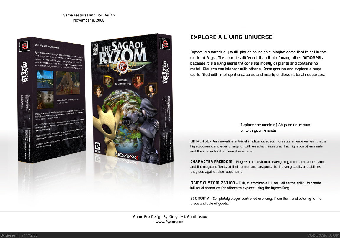 The Saga of Ryzom box cover
