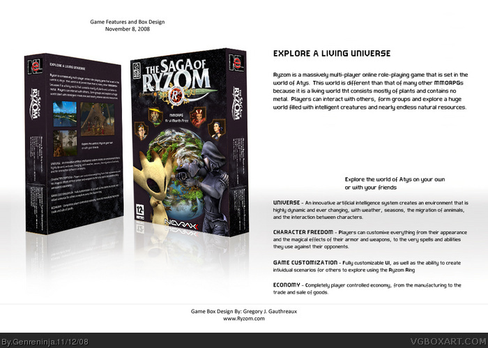 The Saga of Ryzom box art cover