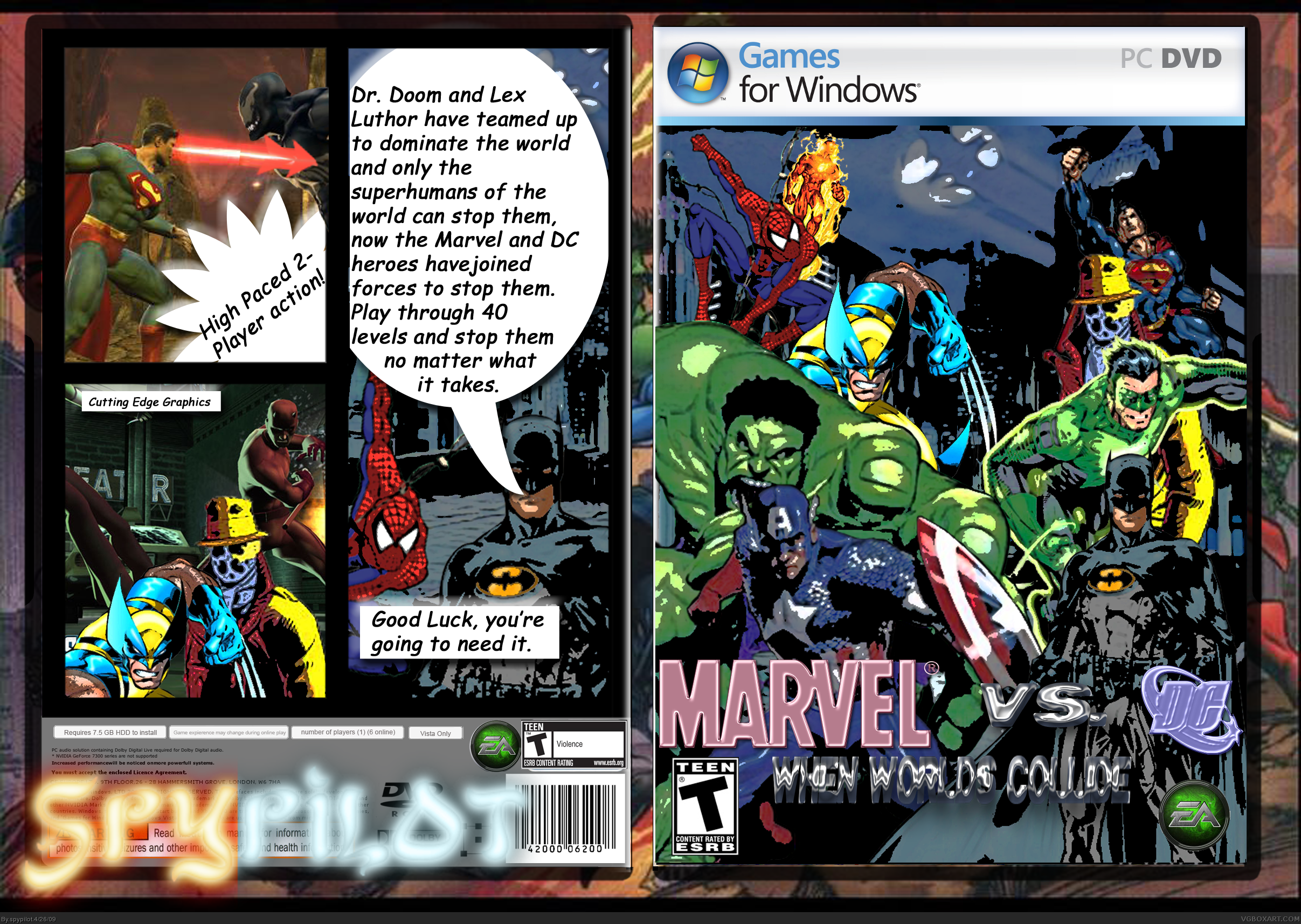 Marvel vs. DC: When worlds collide box cover