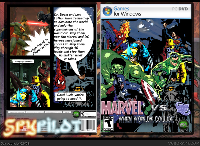 Marvel vs. DC: When worlds collide box art cover