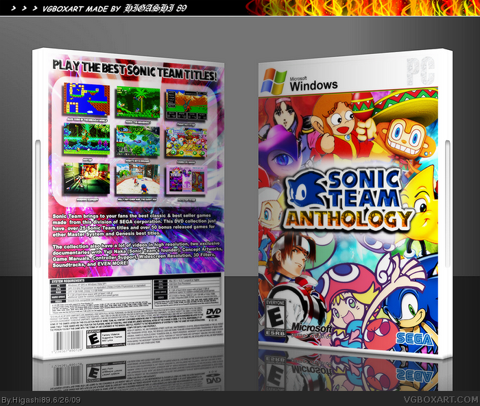 Sonic Team Anthology box art cover
