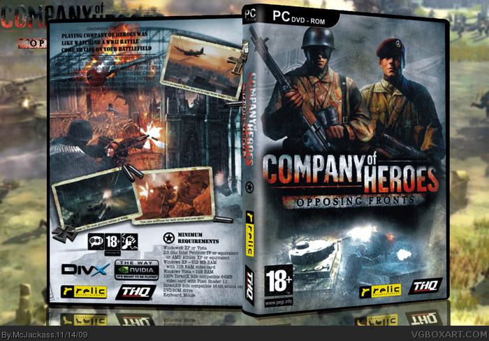 Company of Heroes Opposing Fronts box art cover
