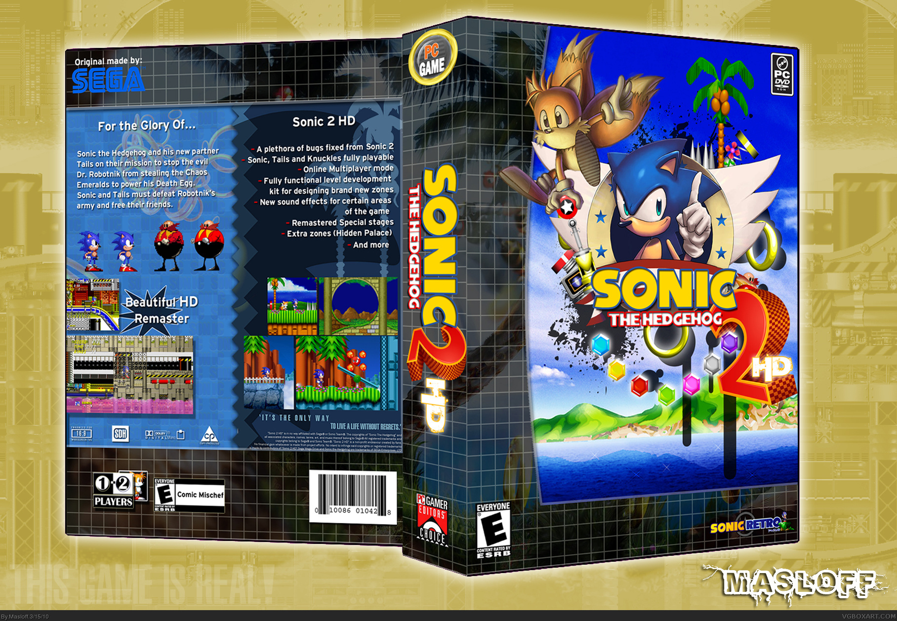 Sonic the Hedgehog 2: HD box cover
