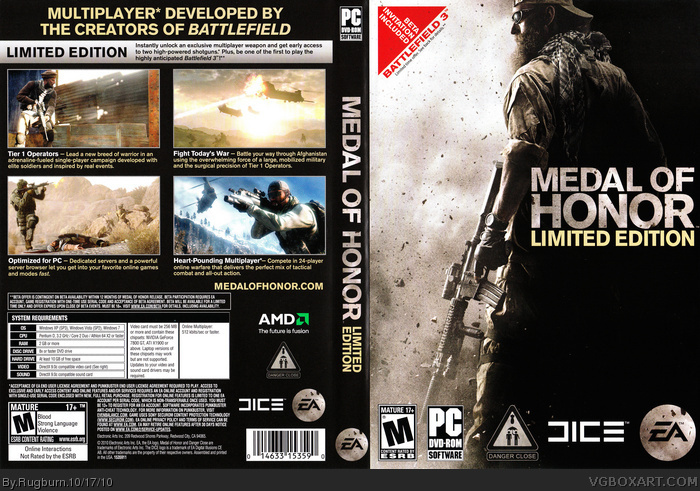medal of honor pc limited edition