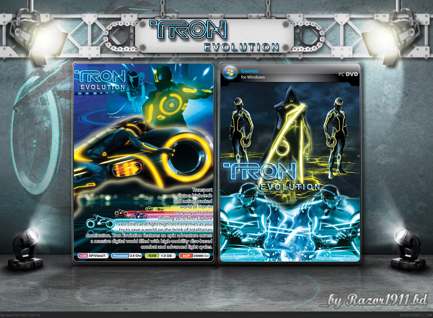 Tron Evolution The Video game box cover