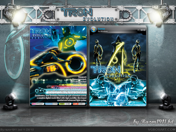 Tron Evolution The Video game box art cover
