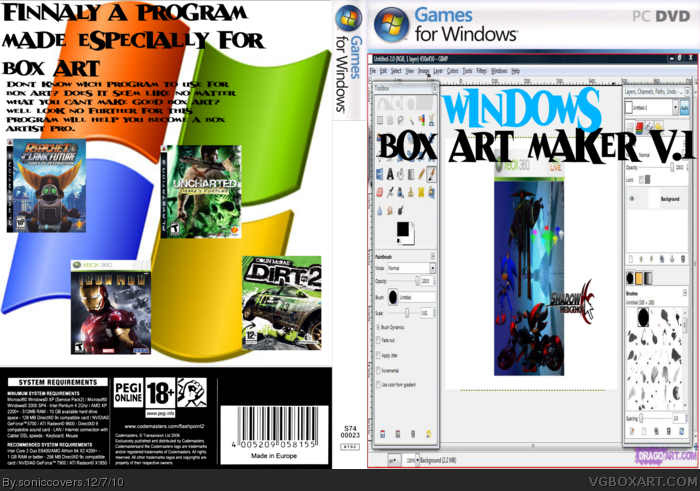 Windows Box  Art Maker v.1 box art cover