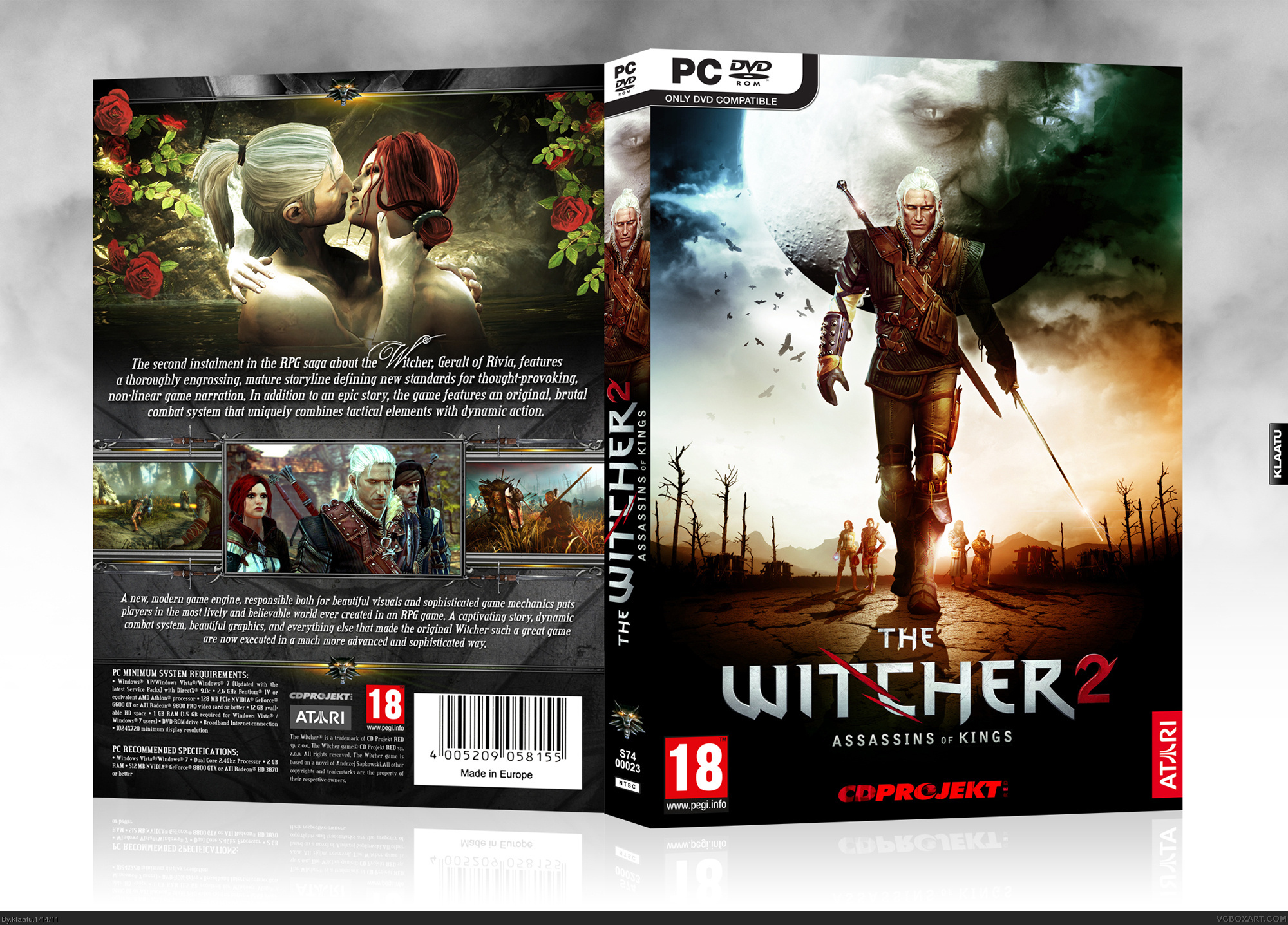 Viewing full size The Witcher 2: Assassins of Kings box cover