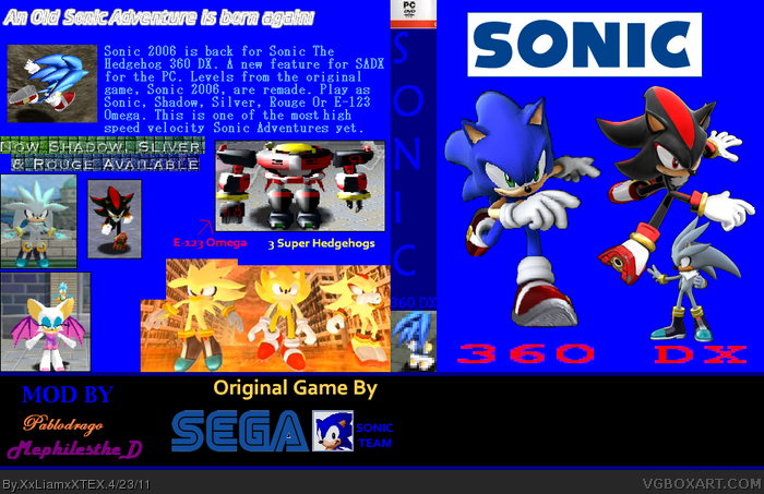 Sonic 360 DX box art cover