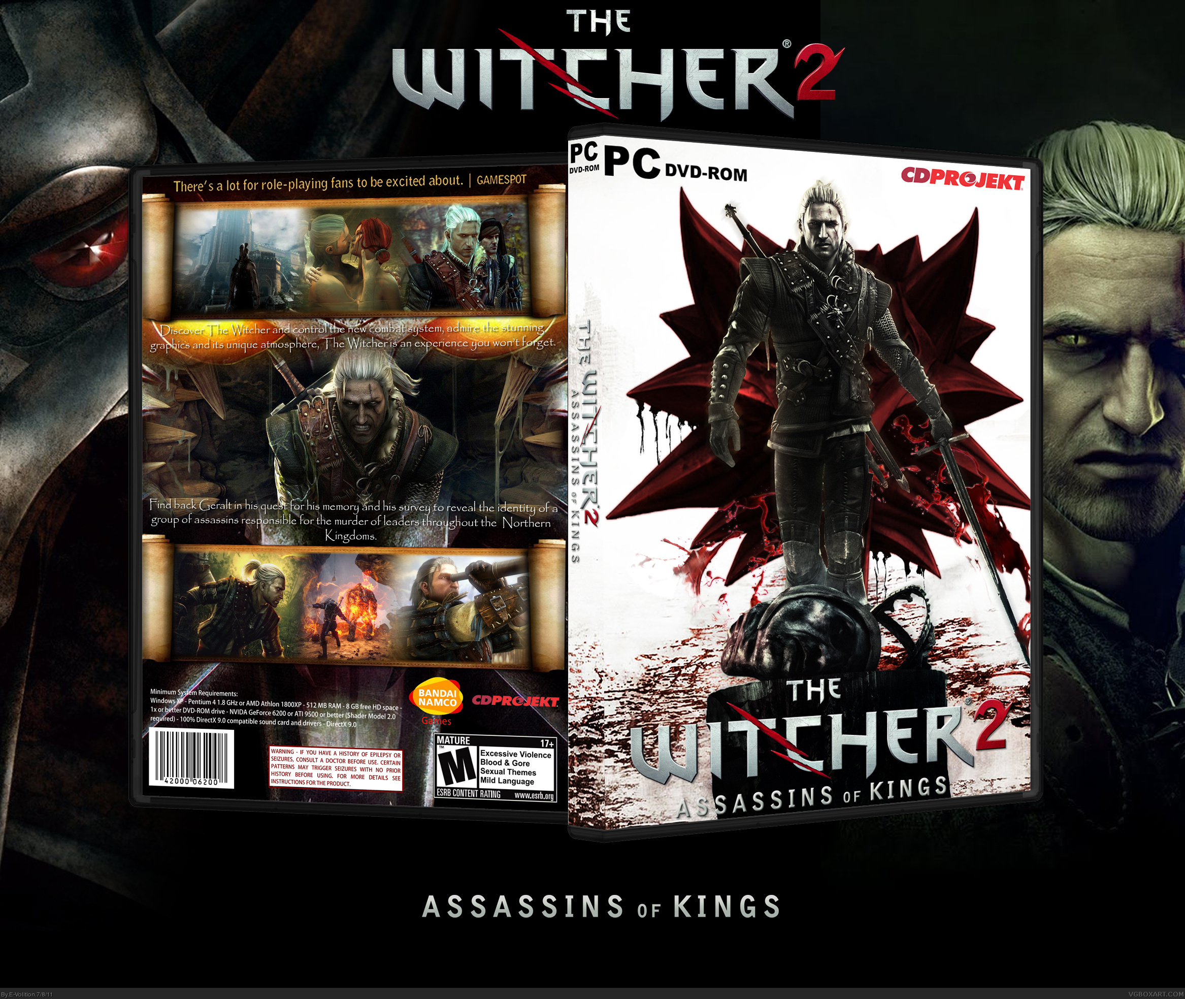 Viewing full size The Witcher 2: Assassins of Kings box cover