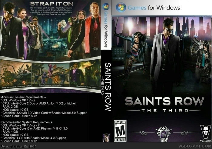 Saints Row: The Third box art cover