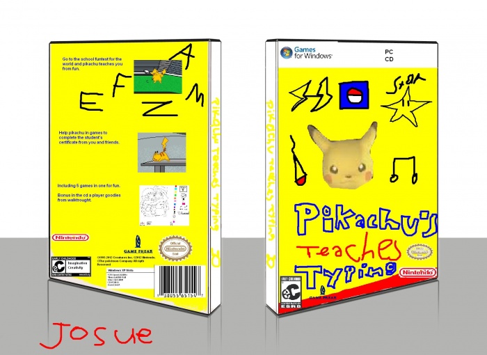 Pikachu's Teaches Typing box art cover