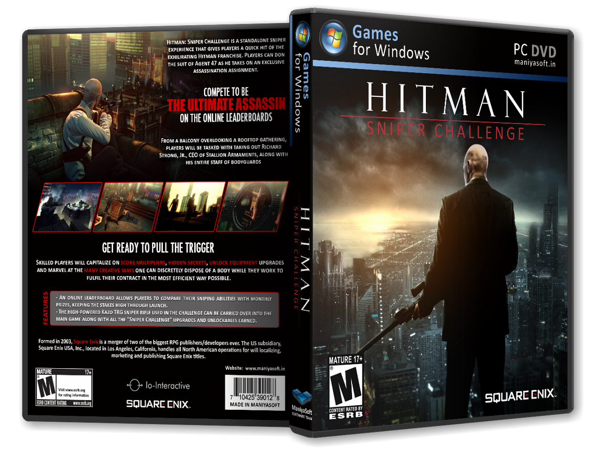 Hitman: Sniper Challenge box cover