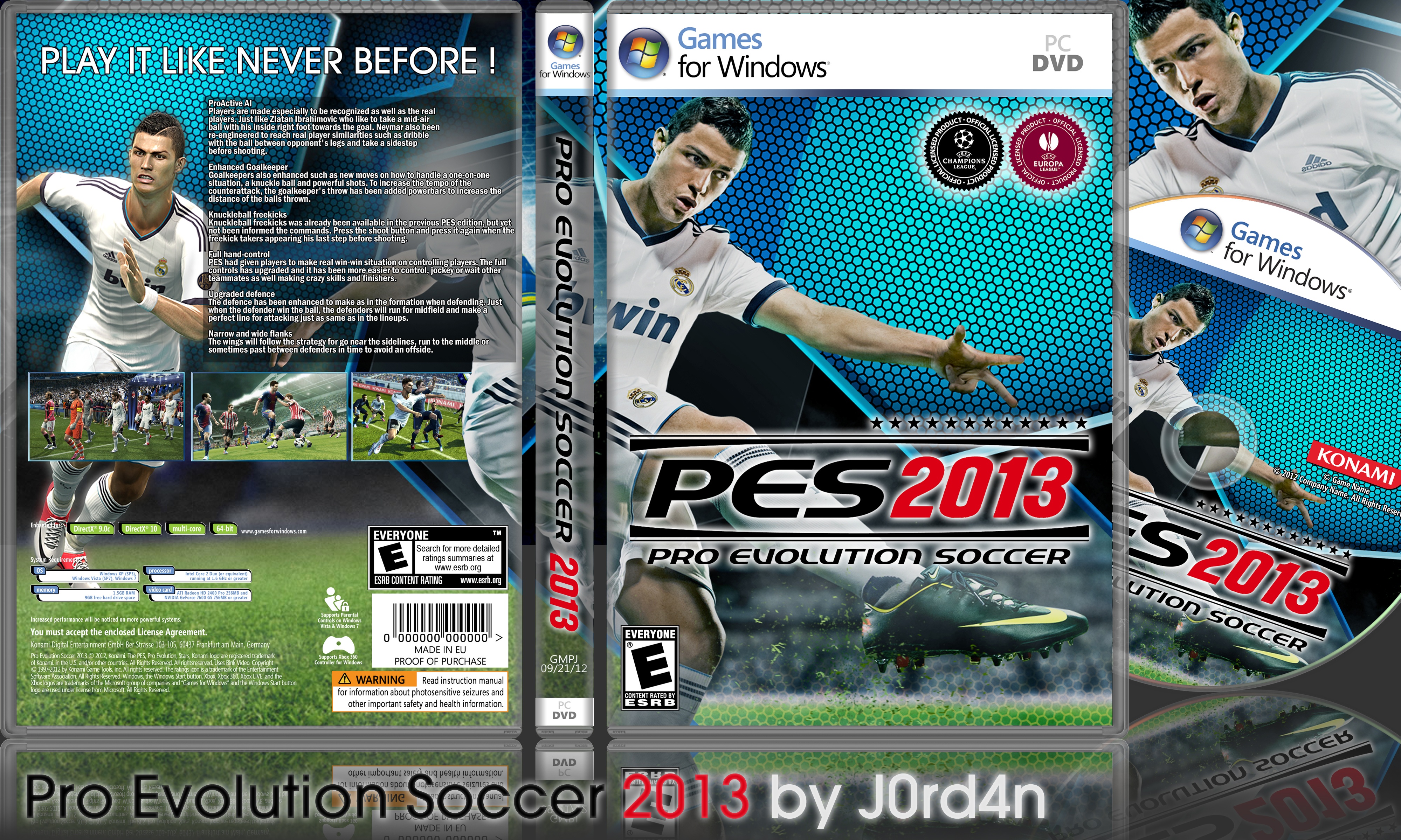 Pro Evolution Soccer 2013 box cover