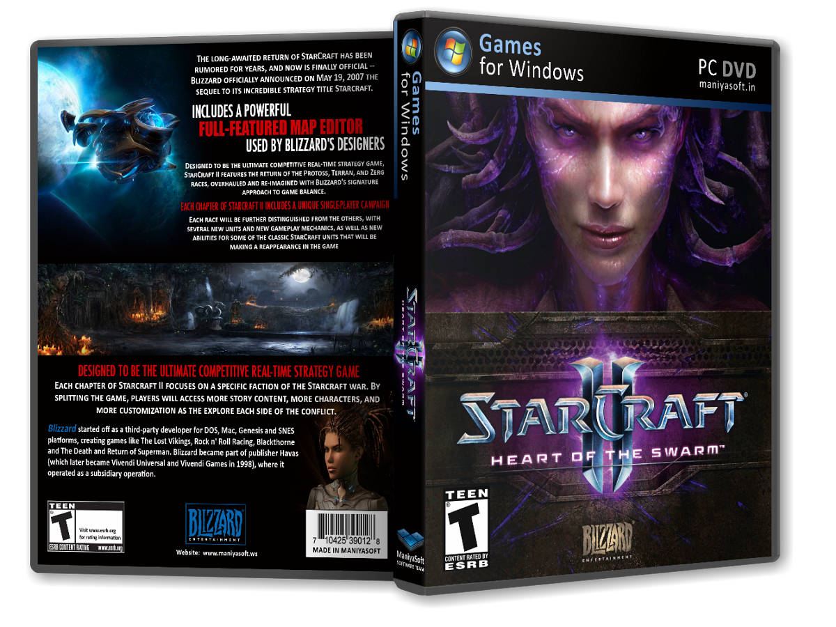 starcraft 2 heart of the swarm and system shock 2 box art same