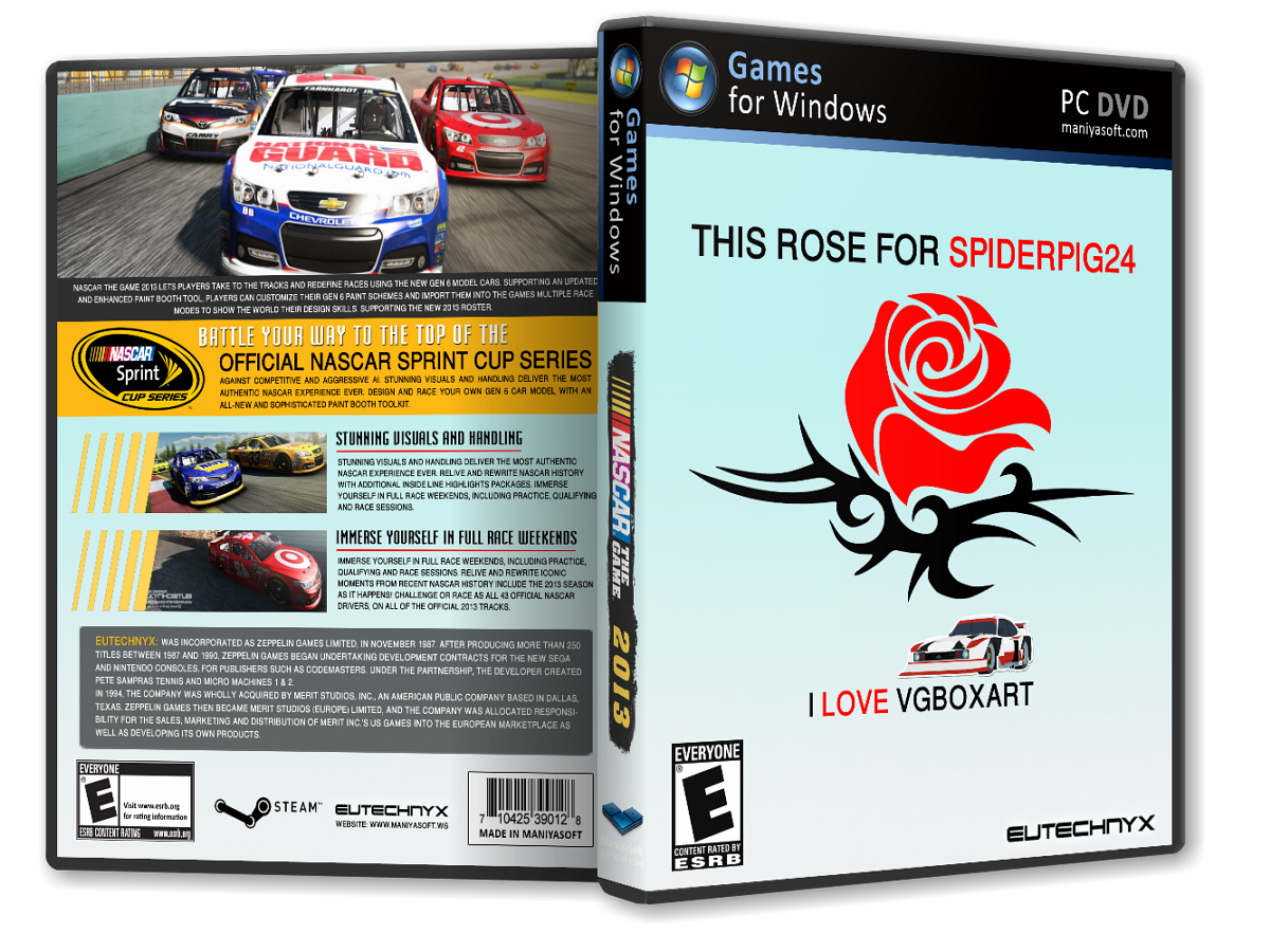 NASCAR: Rose for Spiderpig24 Edition box cover