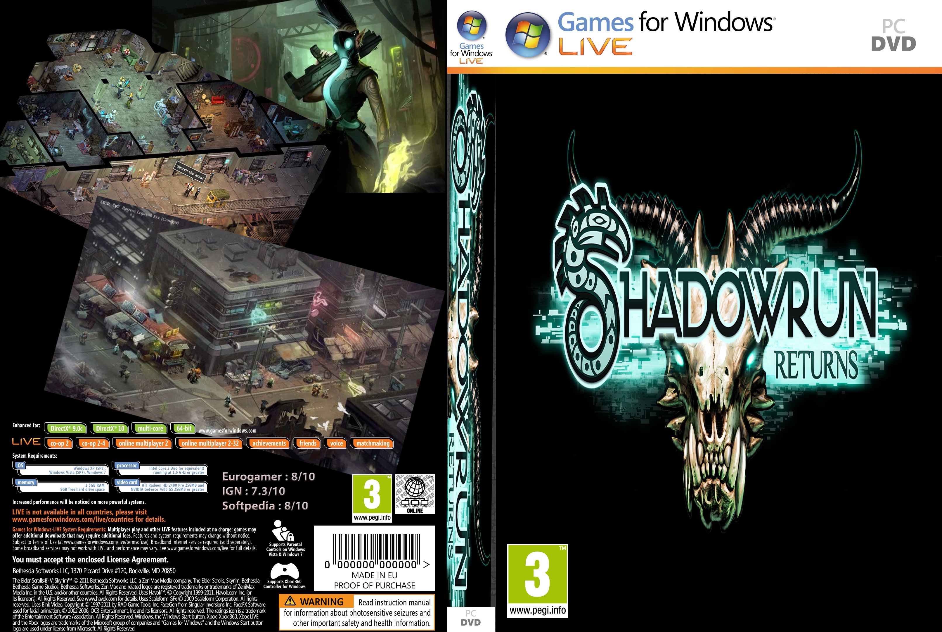 Shadowrun Returns box cover