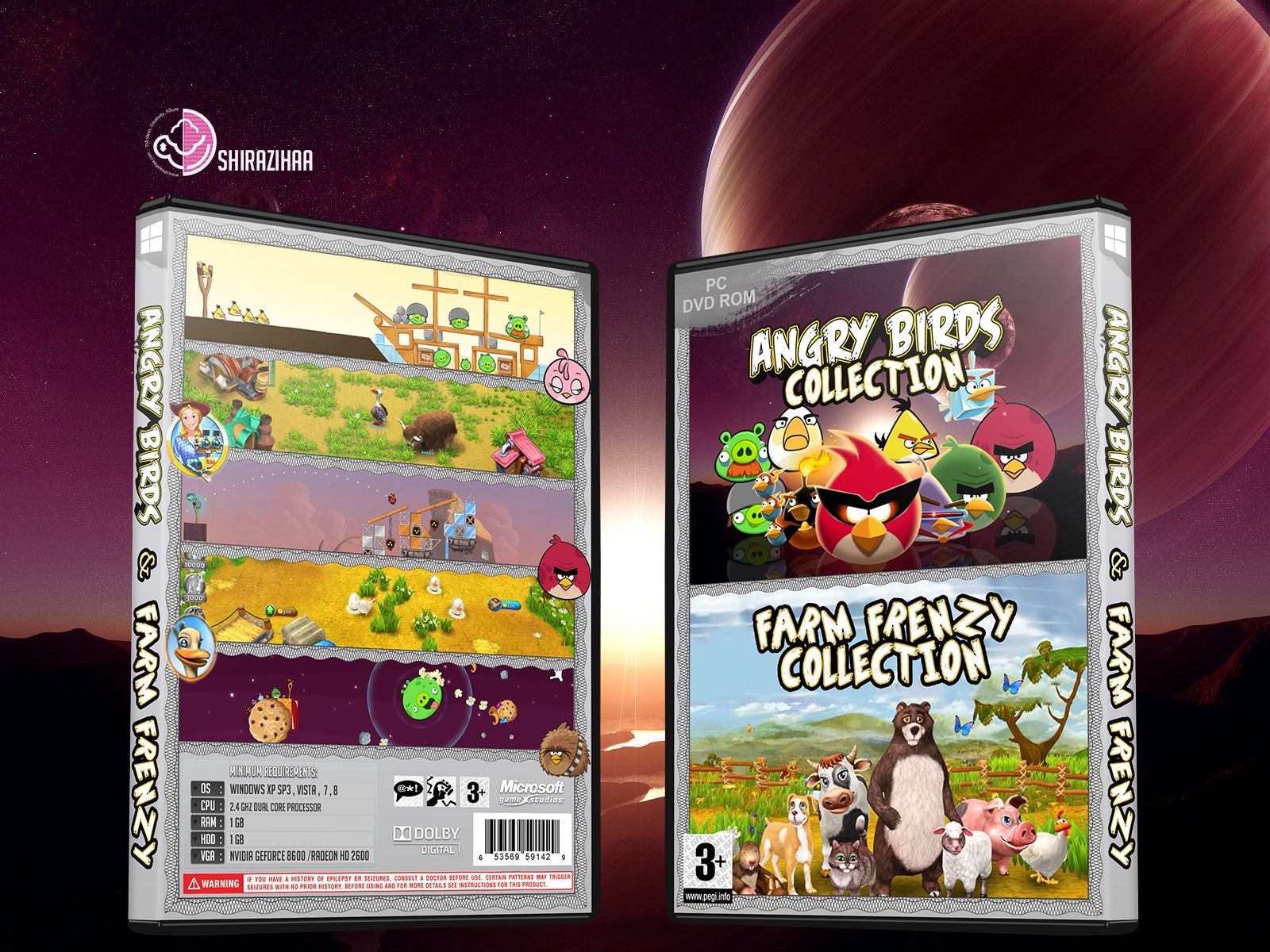 Angry Birds & Farm Frenzy Collection box cover