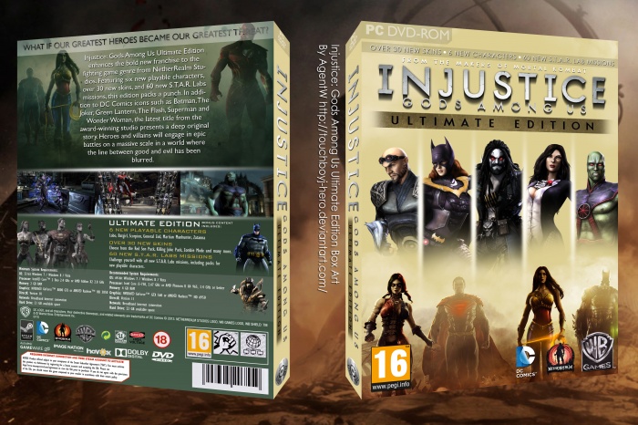 Injustice Gods Among Us: Ultimate Edition box art cover