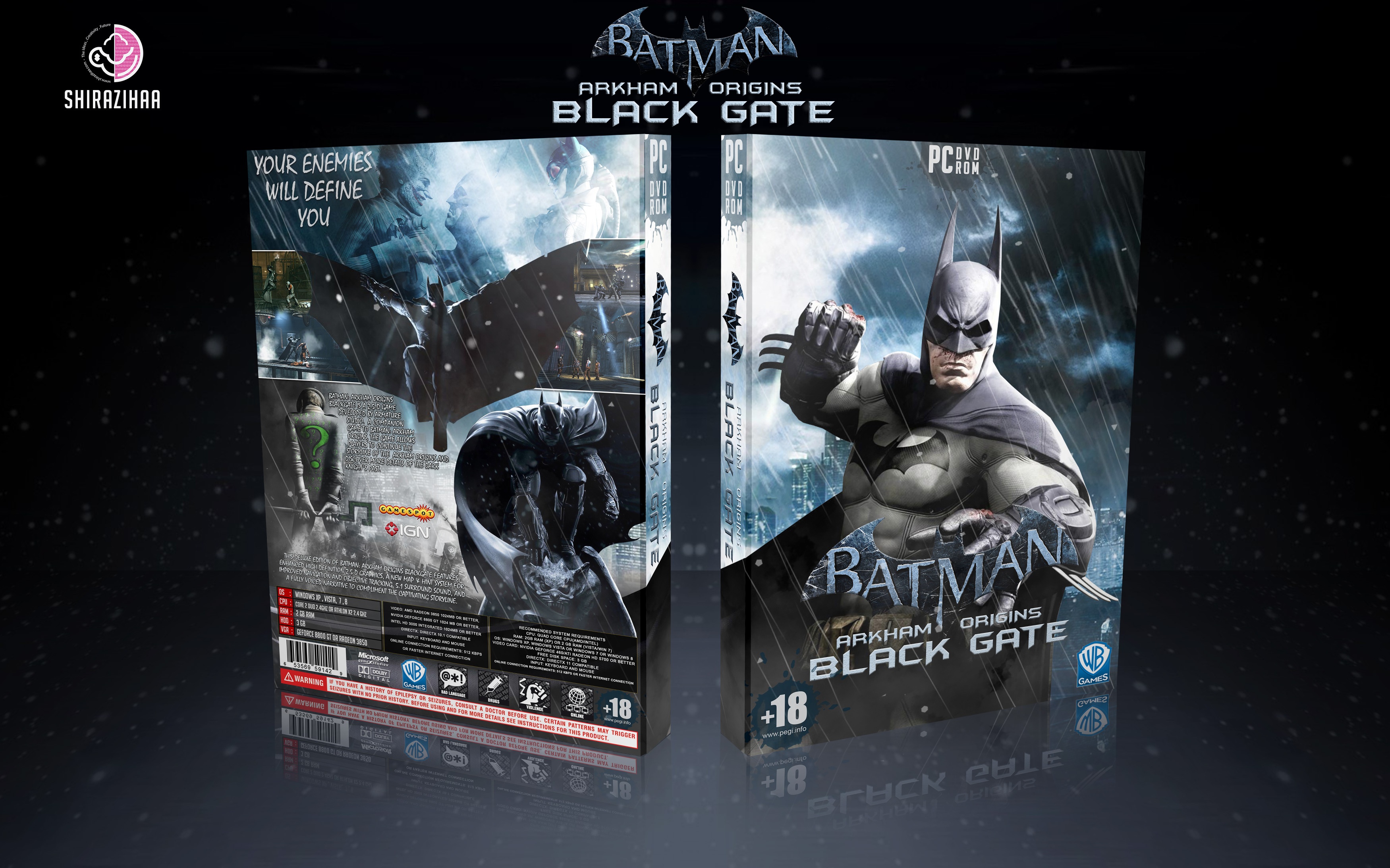 Batman: Arkham Origins BlackGate box cover