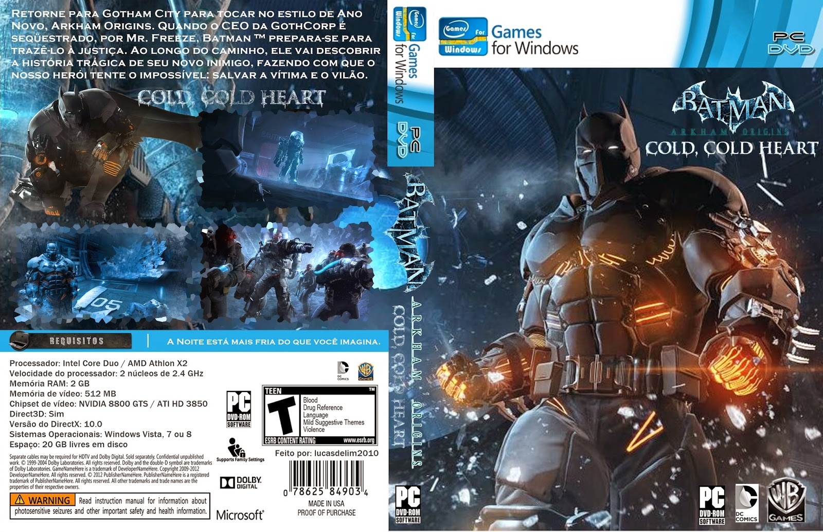 Batman Arkham Origins: Cold Cold Heart box cover