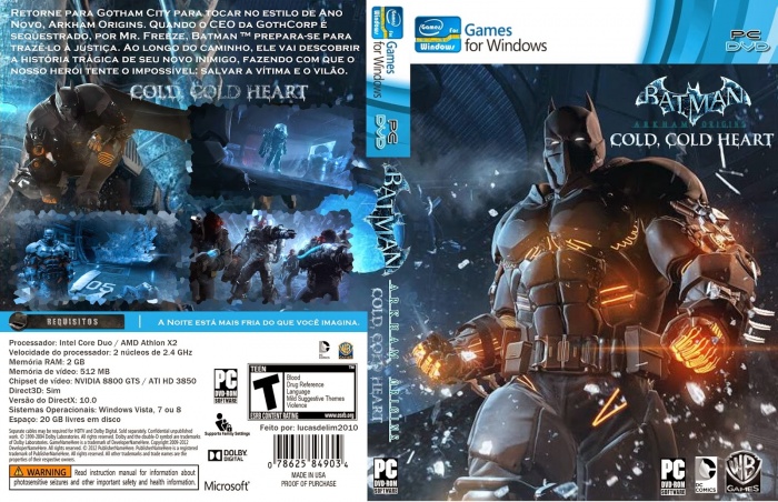 Batman Arkham Origins: Cold Cold Heart box art cover