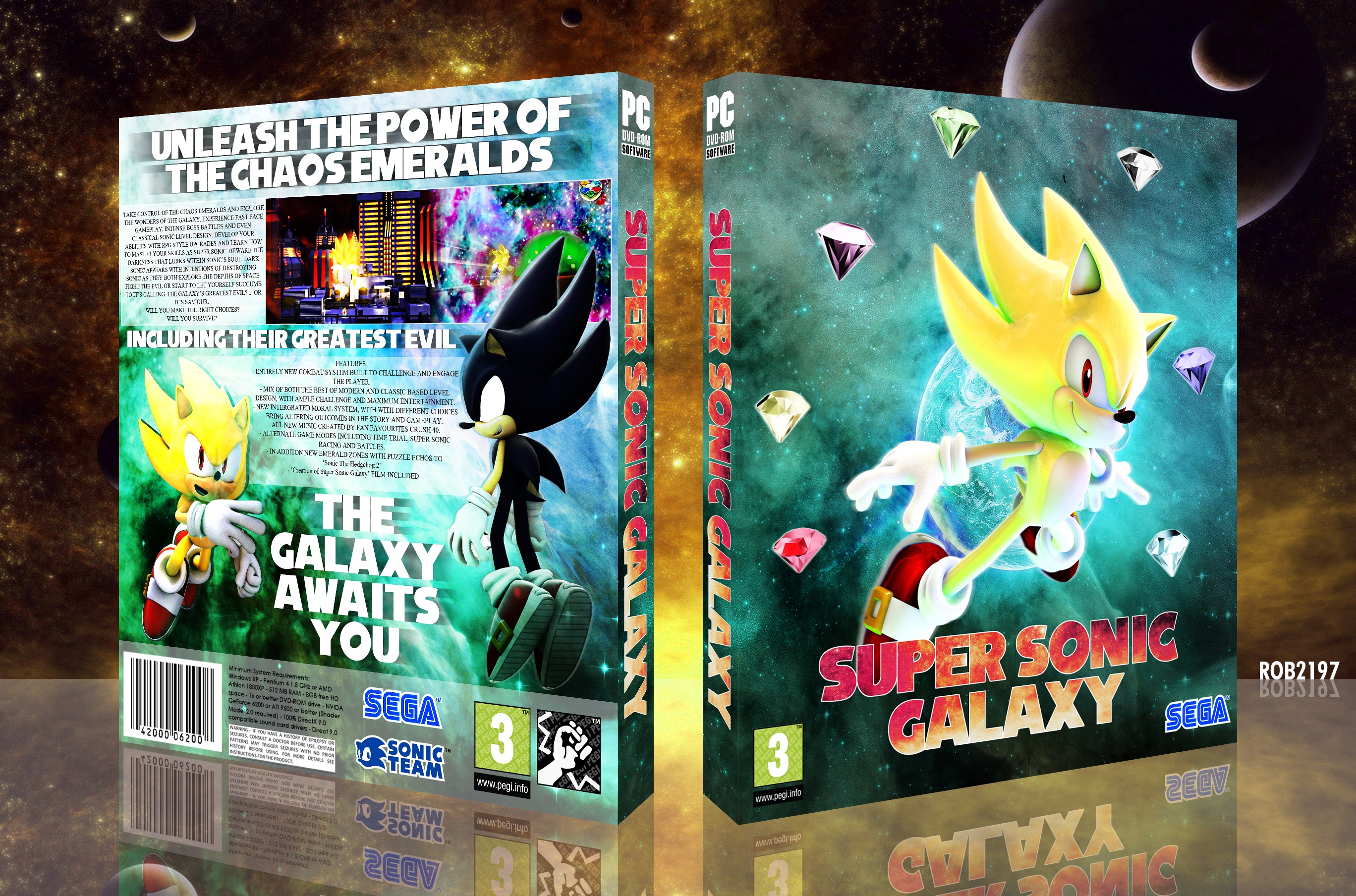 Super Sonic Galaxy box cover