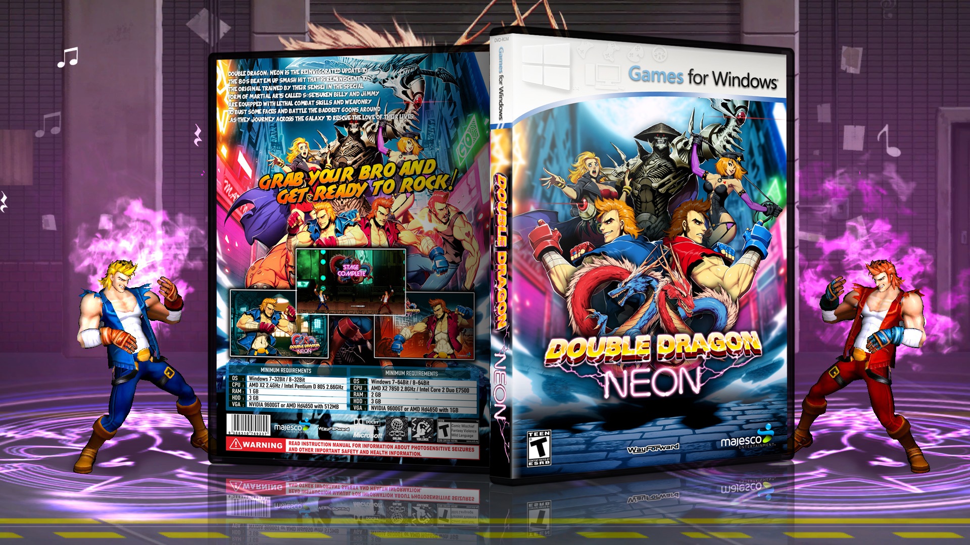 Double Dragon Neon box cover