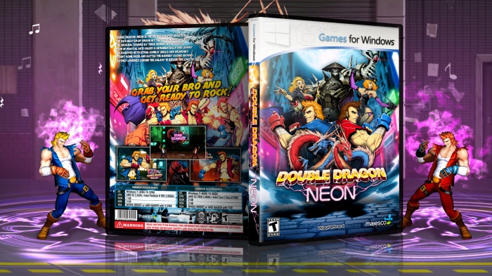 Double Dragon Neon box art cover