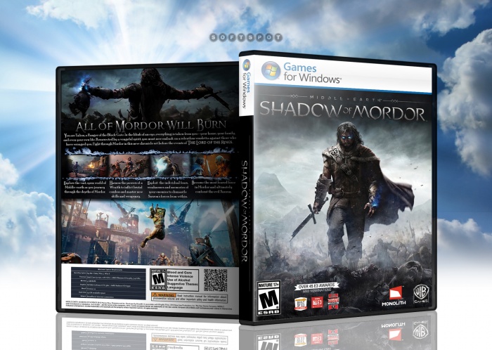 middle-earth: shadow of mordor box art cover