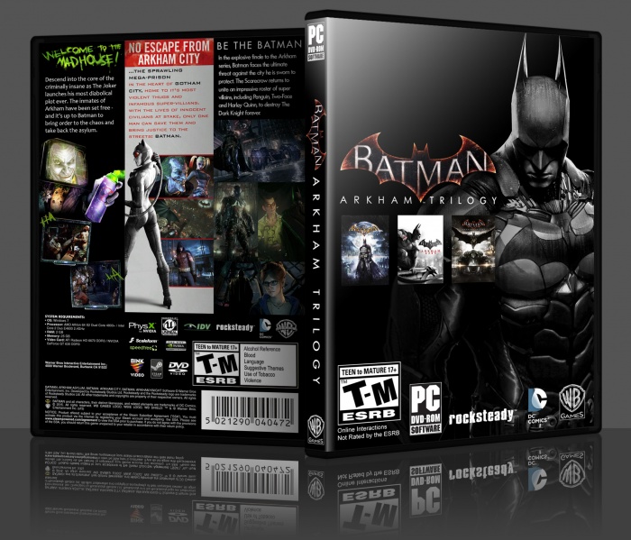 Batman: Arkham Trilogy box art cover