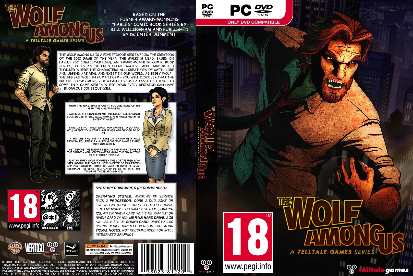 The Wolf Among Us box cover
