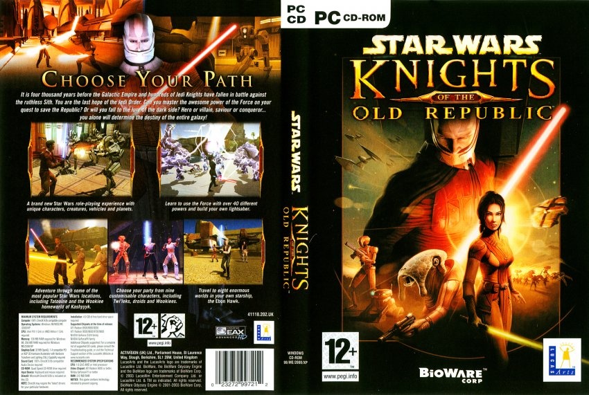 Star Wars Knight Of The Old Republi box cover
