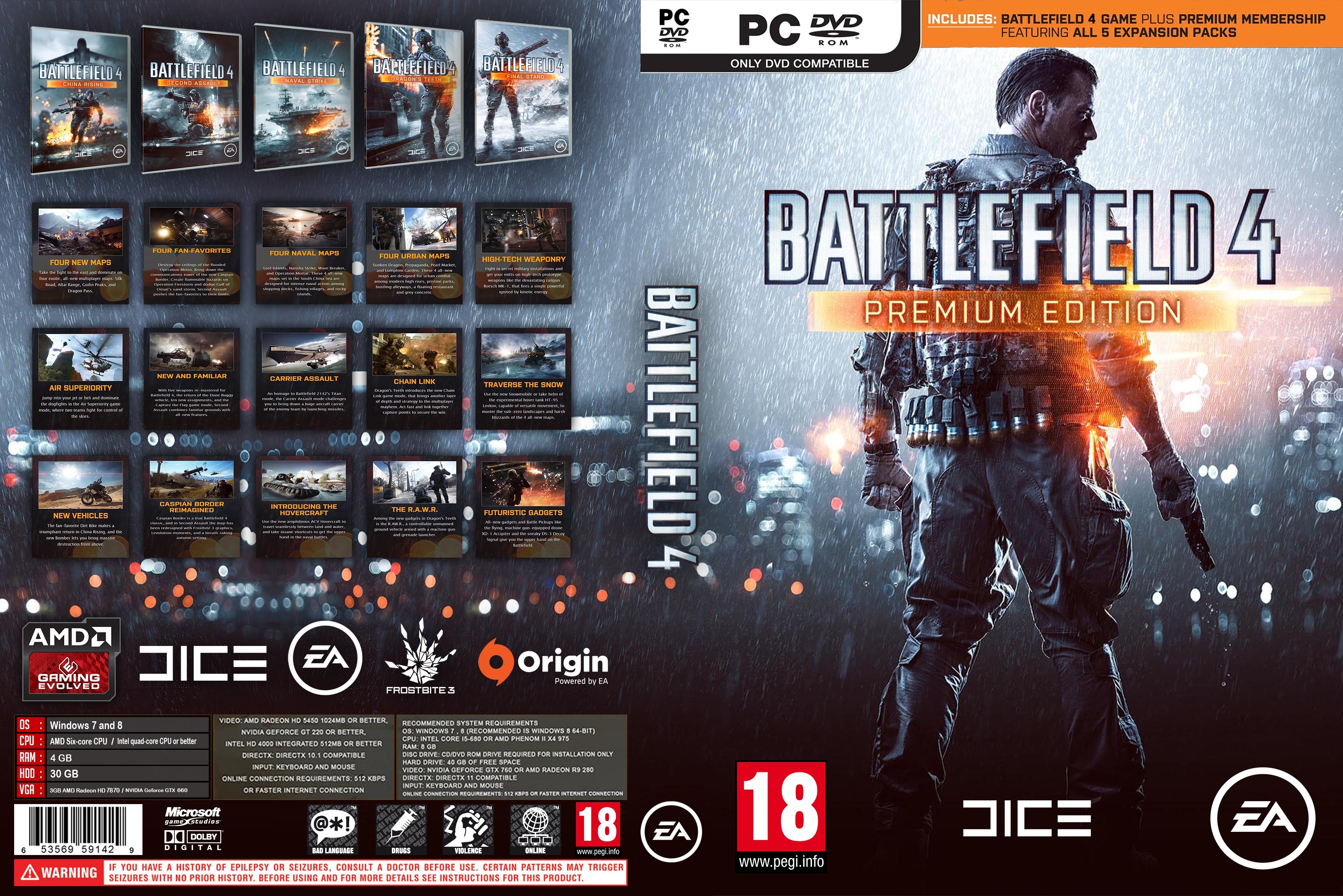 Battlefield 4 Premium Edition box cover
