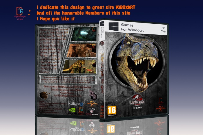 Jurassic Park The Game box art cover
