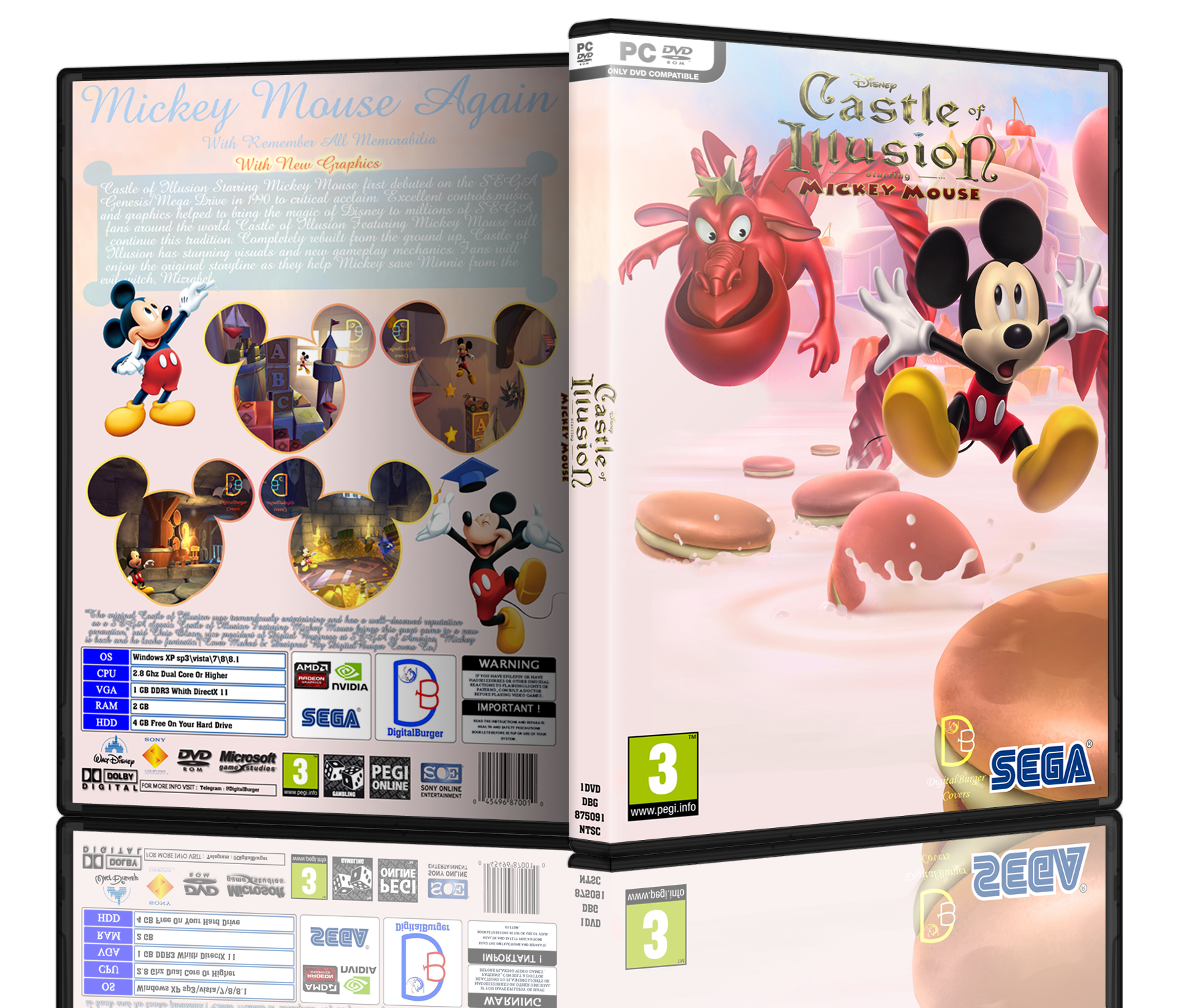 Castle Of Illusion Starring Mickey Mouse box cover